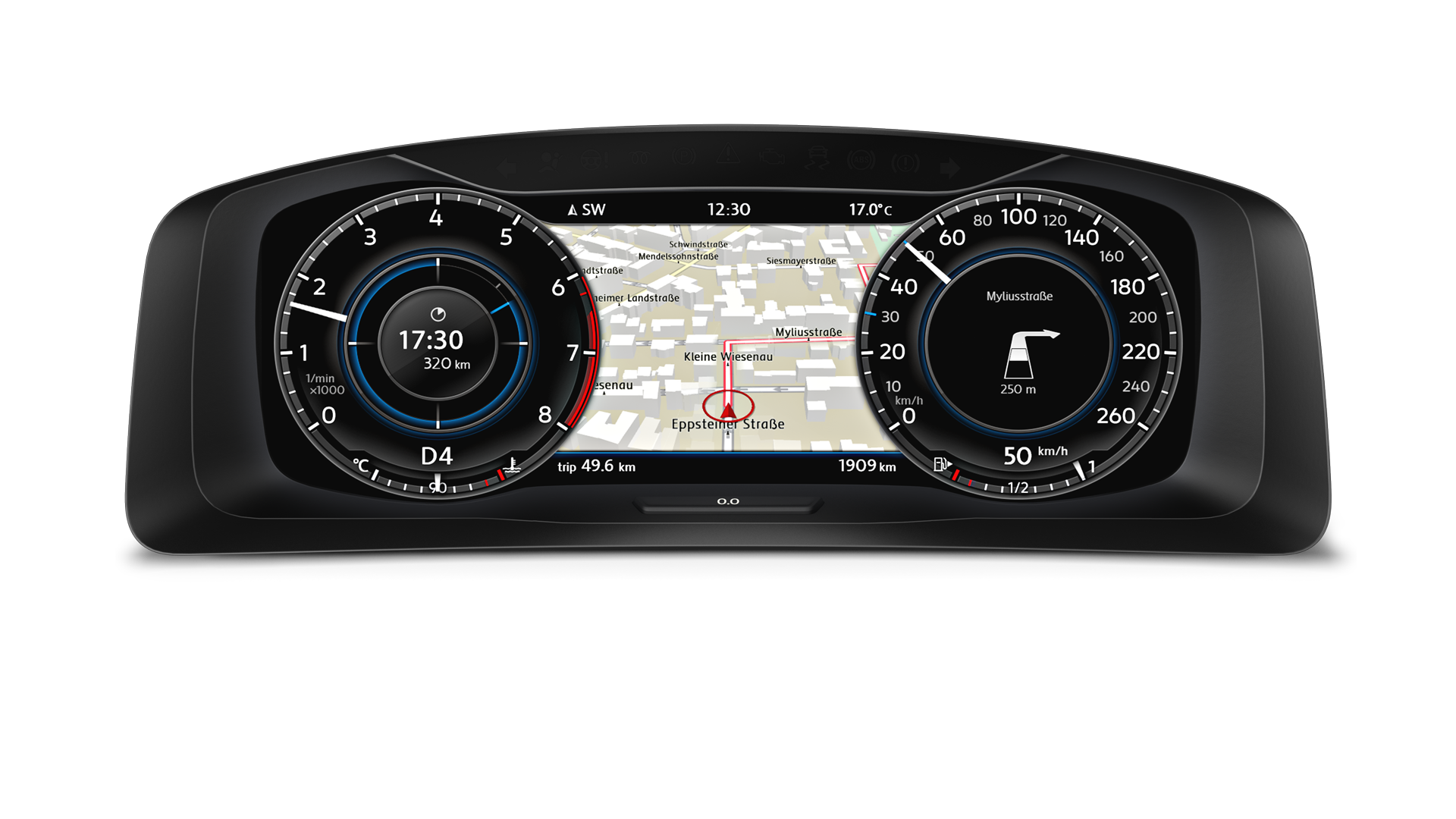 vw volkswagen active info display