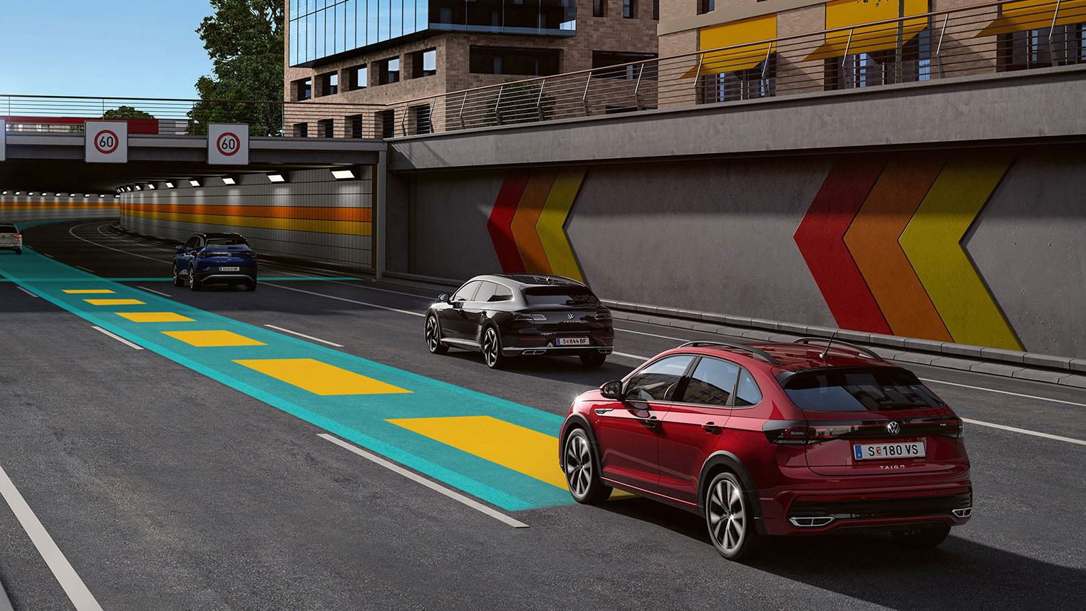 Das Assistenzsystem Travel Assist im VW Taigo