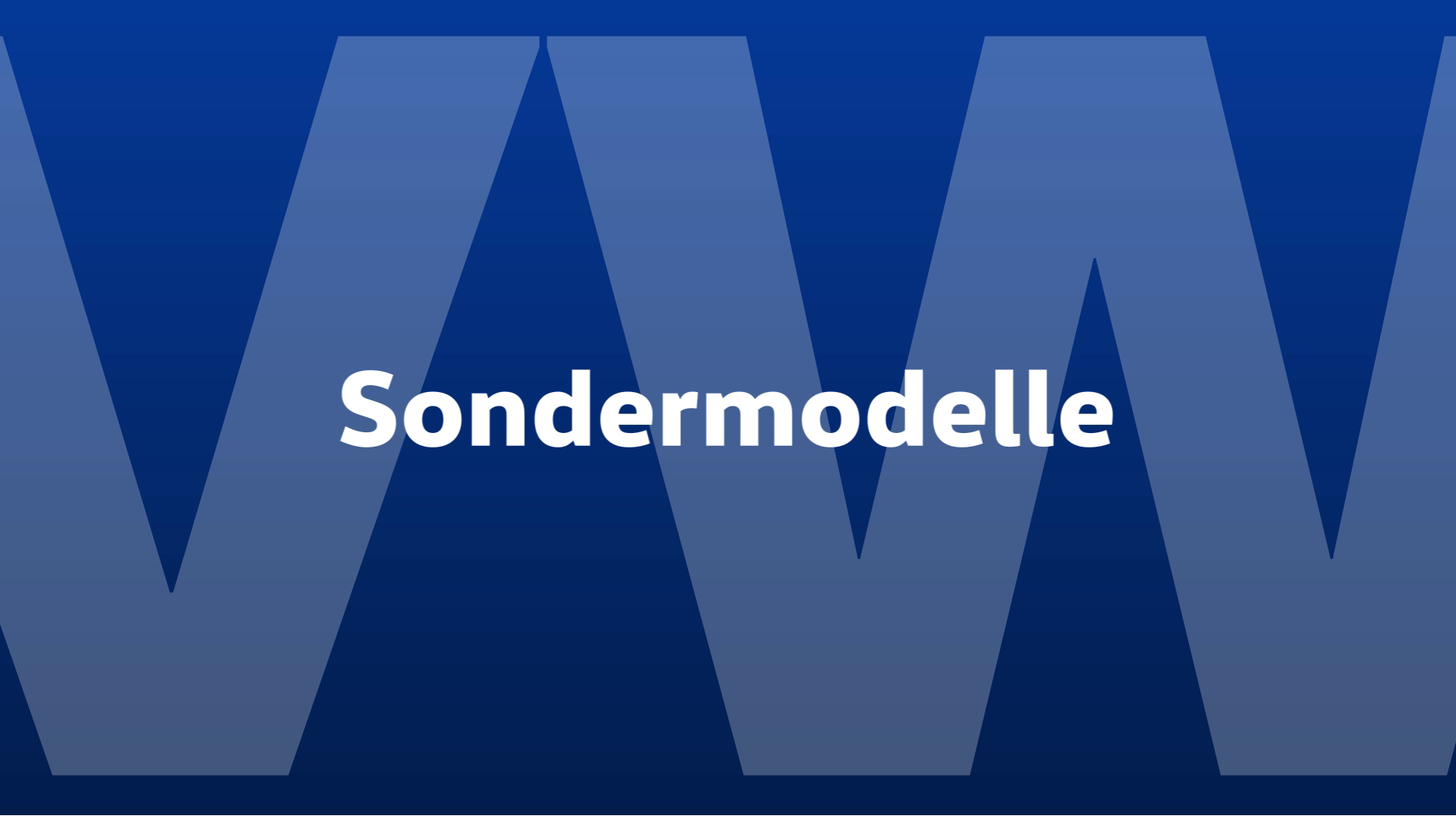 Thumbnail VW Sondermodelle Videos