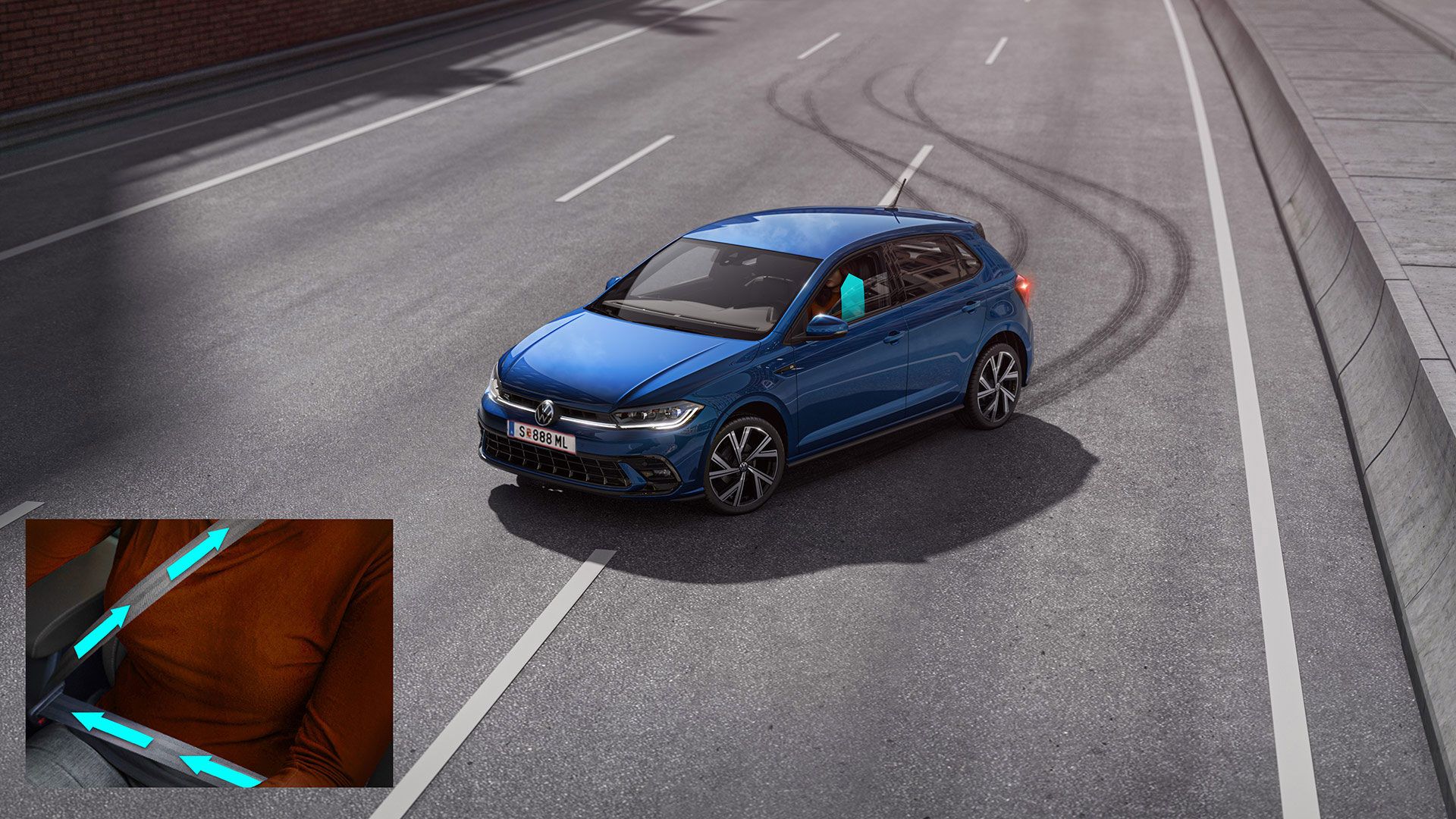 VW Polo Proaktives Insassenschutzsystem