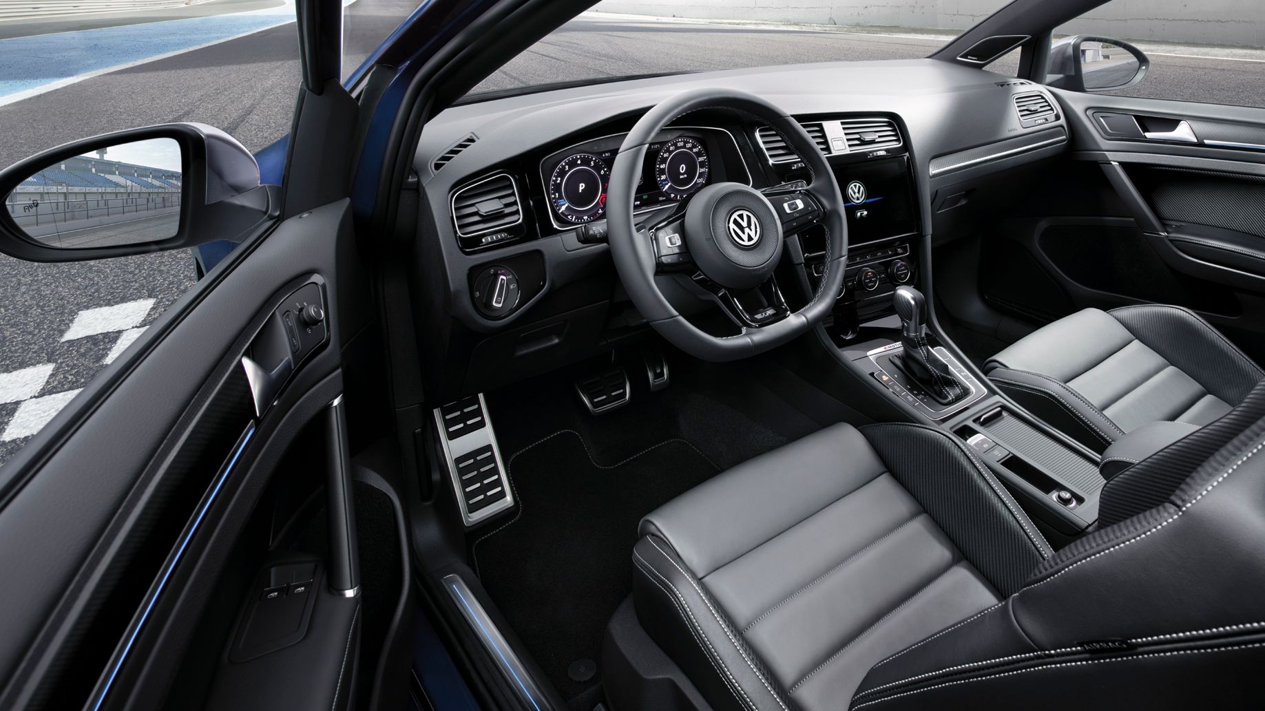 vw golf r interieur cockpit sportsitze