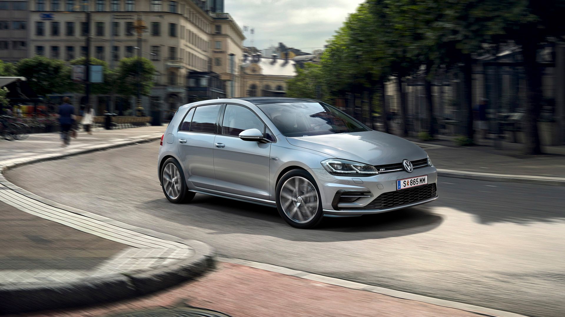 VW Golf Eksterier i argjendtë, pjesa ballore