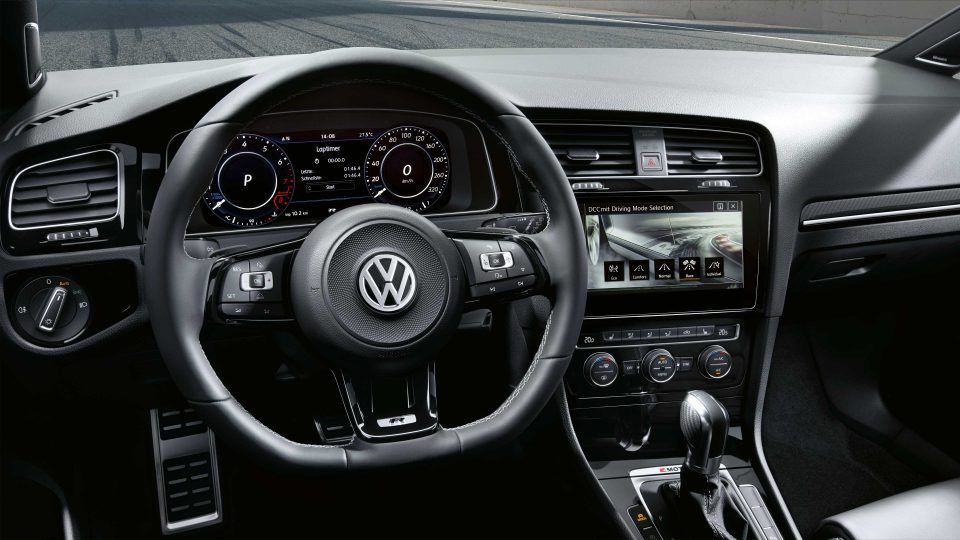 vw volkswagen golf r innenansicht