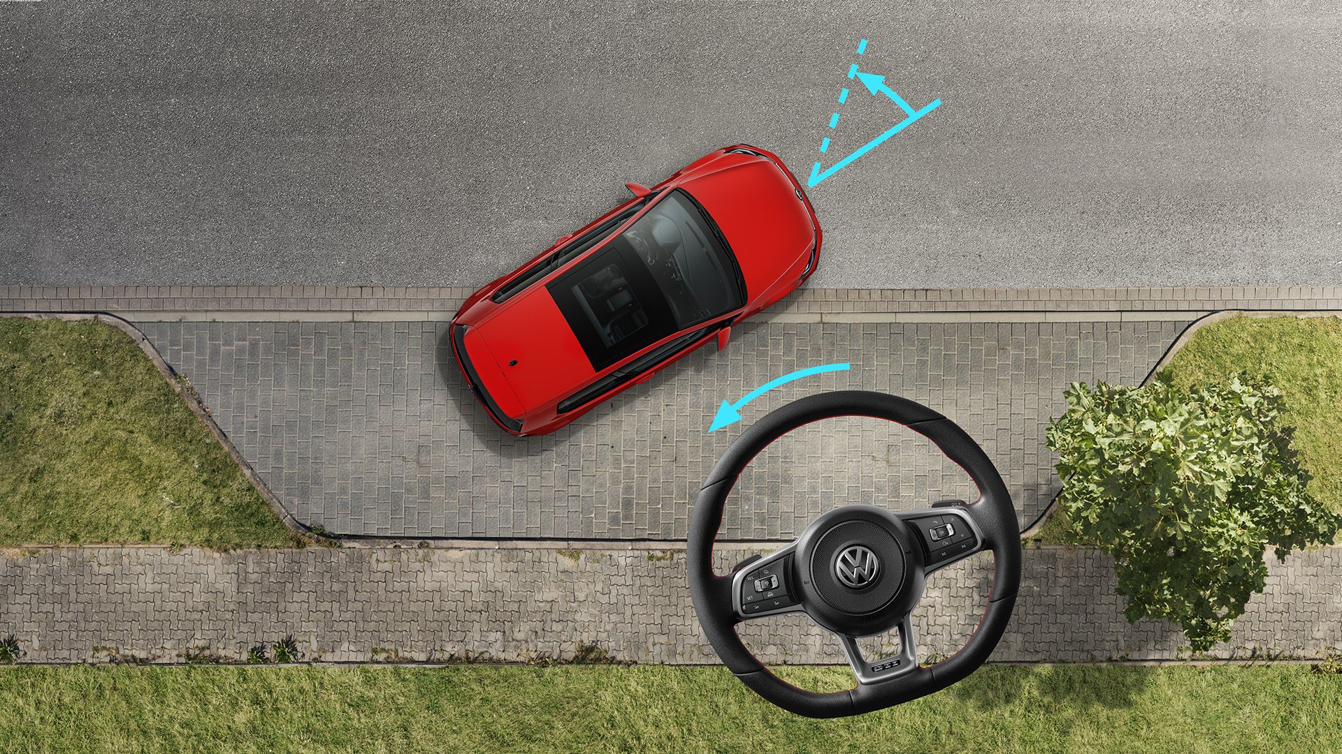 VW Golf GTD Sistemi progresiv i drejtimit dhe timoni multifunksional