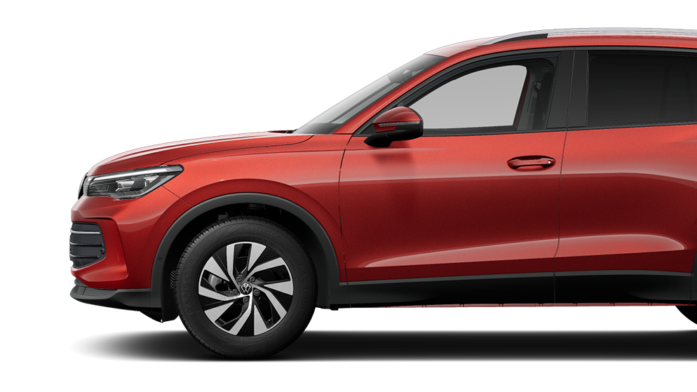 Seitenansicht des VW Tiguan
